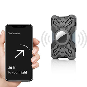 Thumbnail for CarbonShield Minimalist AirTag Wallet - Moderno Collections