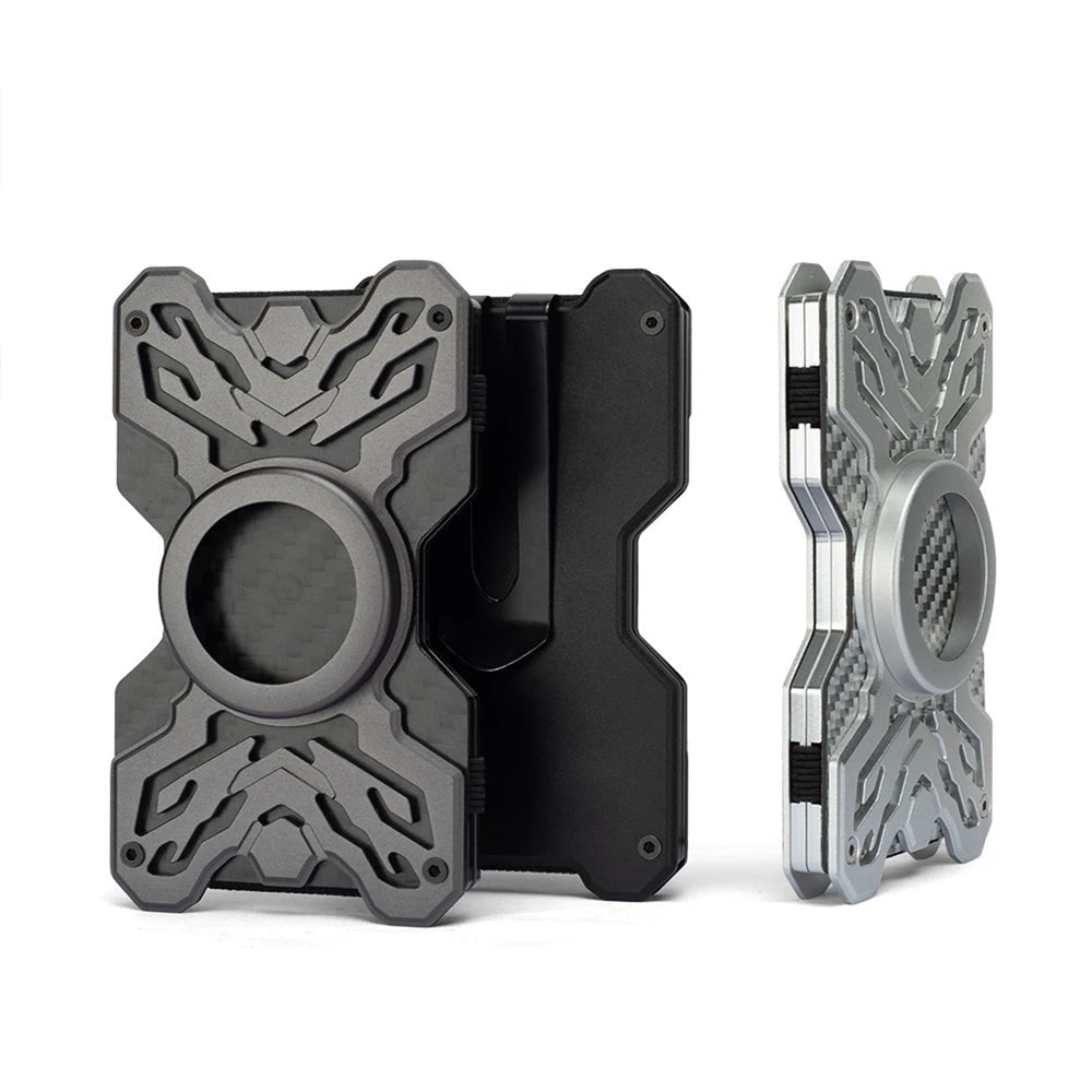 CarbonShield Minimalist AirTag Wallet - Moderno Collections