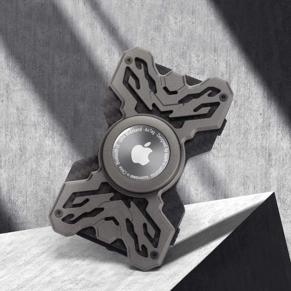 CarbonShield Minimalist AirTag Wallet - Moderno Collections