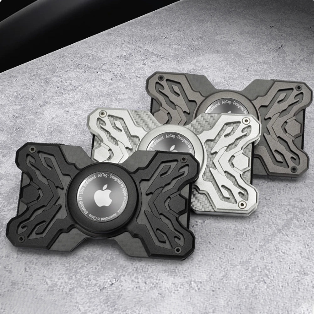 CarbonShield Minimalist AirTag Wallet - Moderno Collections