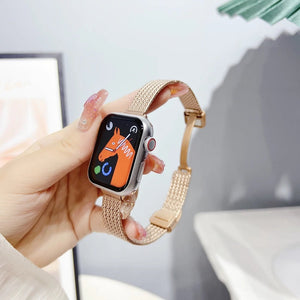 Thumbnail for Chic Ultra-Thin Stainless Steel Apple Watch Band for Women - Moderno Collections
