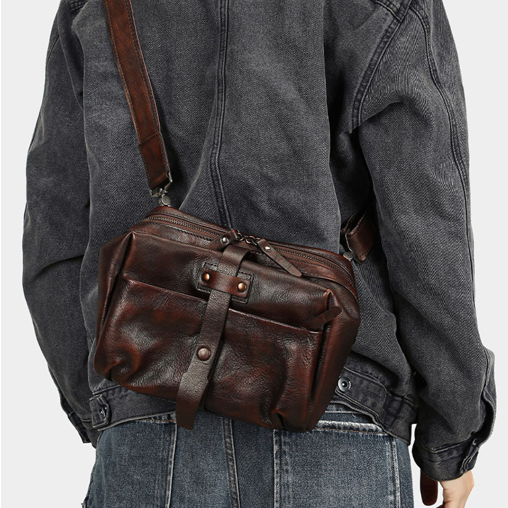 EchoCarry Leather Messenger Bag - Moderno Collections