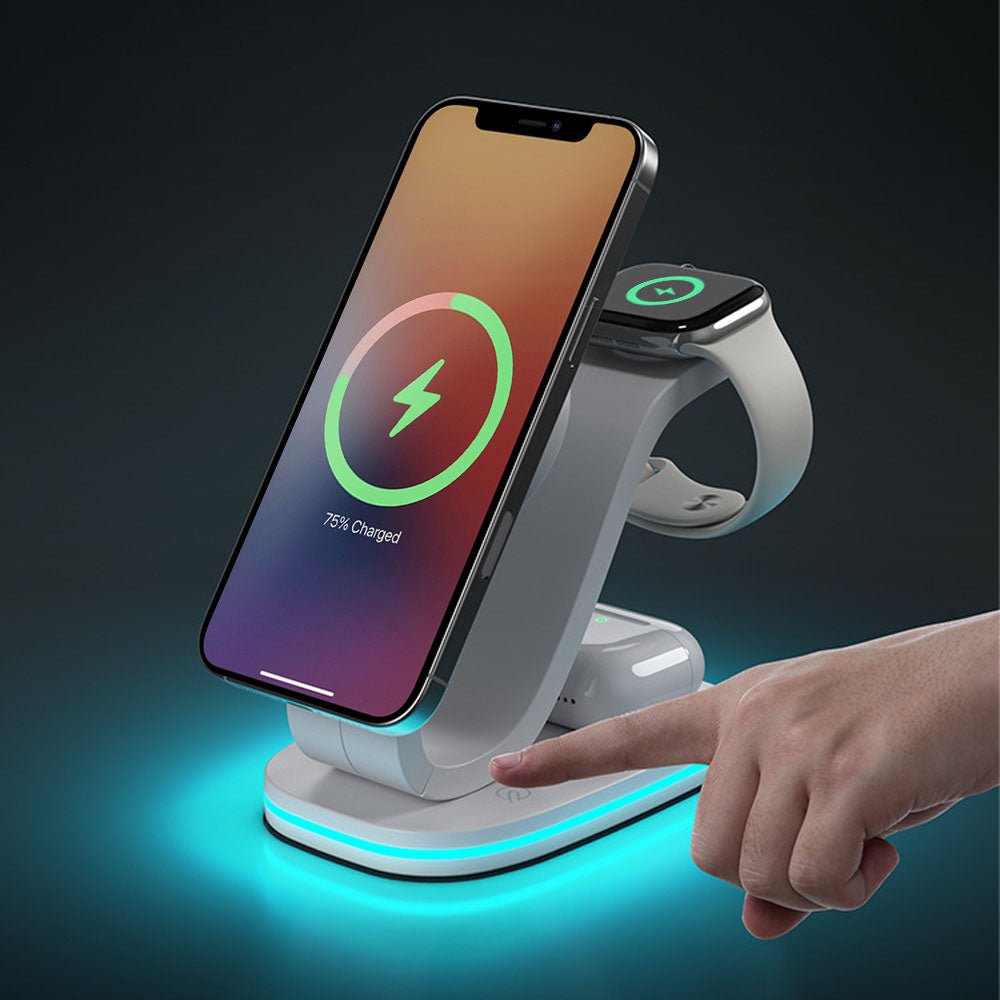 iFlow Trio 3 in 1 MagSafe Wireless Charger - Moderno Collections