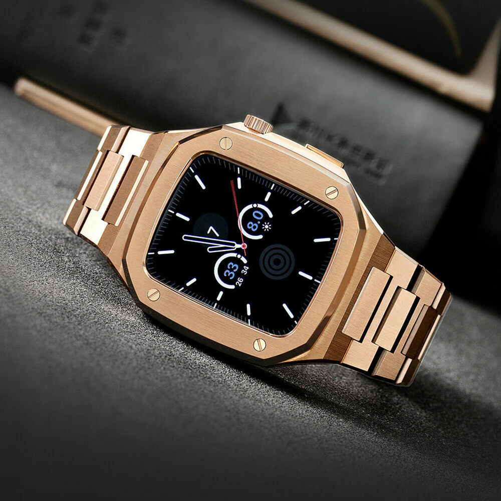 Elegance Pro: Stainless Steel Case Apple Watch Band
