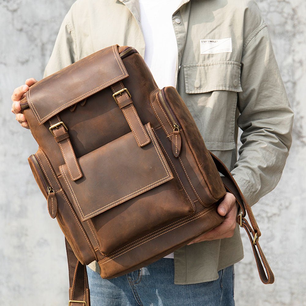 Kavren Leather Backpack - Moderno Collections