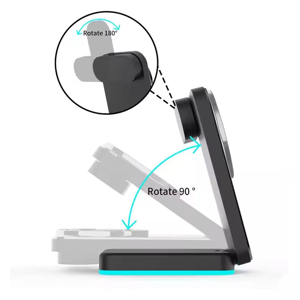 LumaSpin 3 - in - 1 Foldable Wireless Charger - Moderno Collections