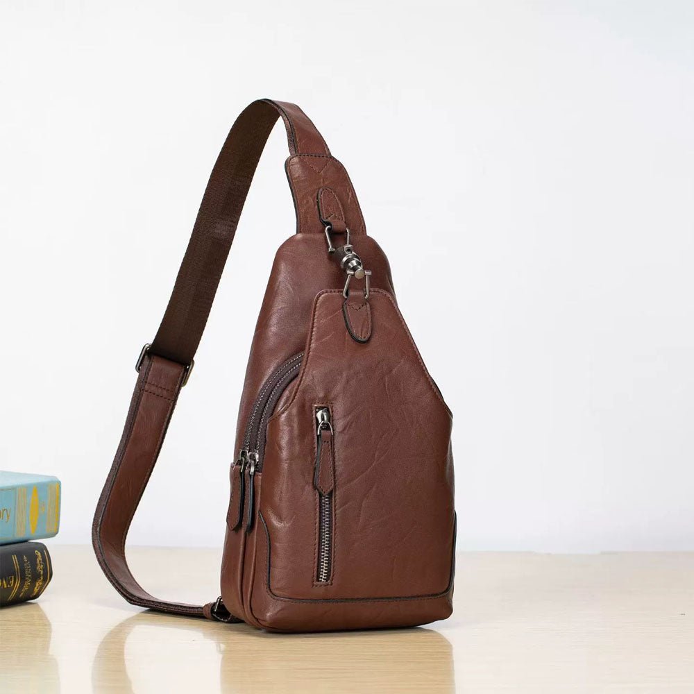 LuxeLatch Leather Shoulder Bag - Moderno Collections