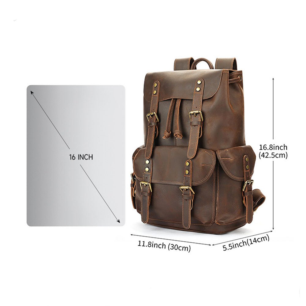 Maddux Leather Backpack - Moderno Collections