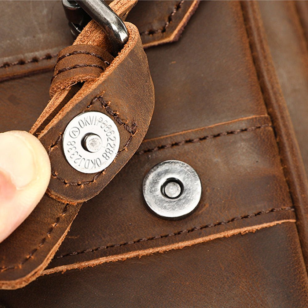 NomadFold Leather Messenger Bag - Moderno Collections