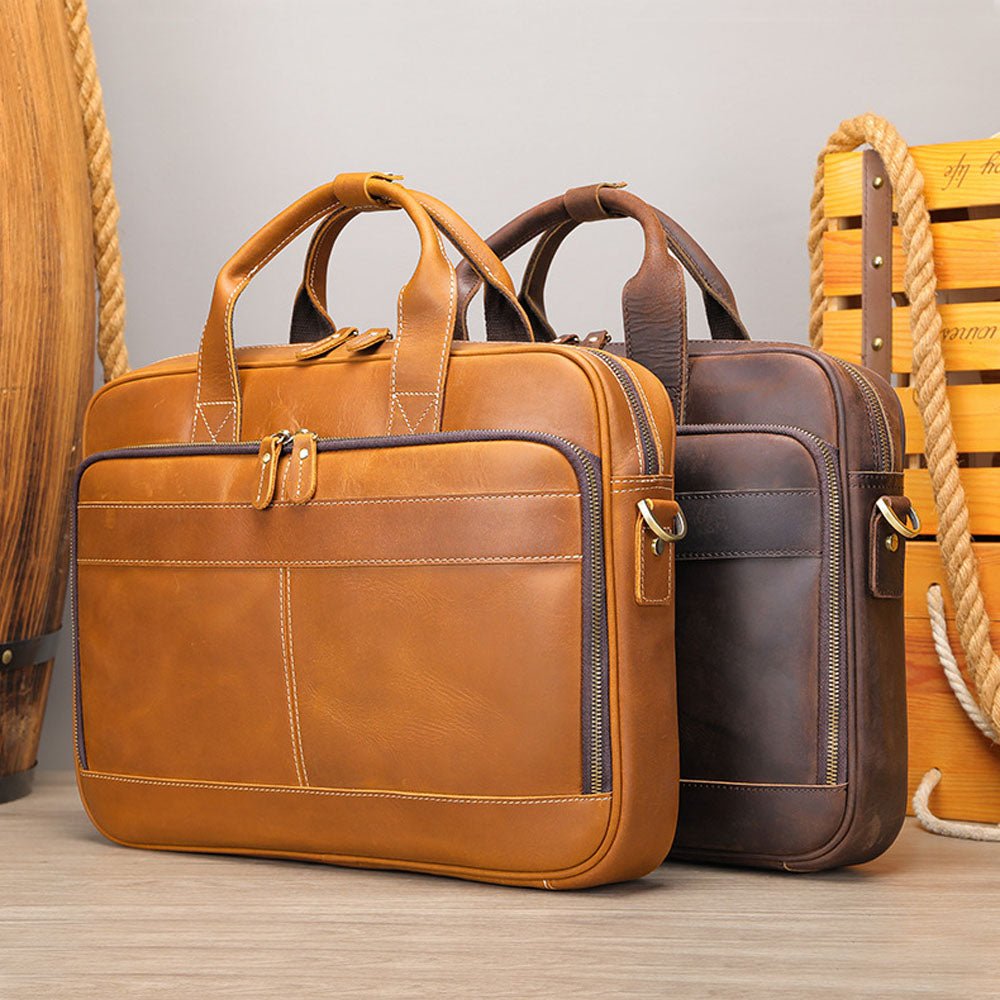 Pathfinder Leather Messenger Bag - Moderno Collections
