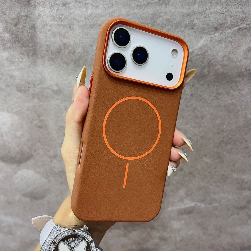 Patina Textured Leather MagSafe iPhone Case - Moderno Collections