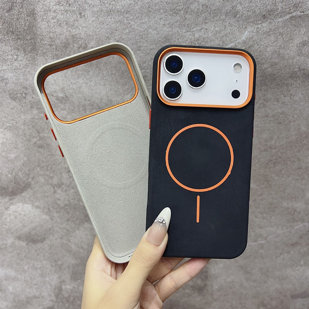 Patina Textured Leather MagSafe iPhone Case - Moderno Collections