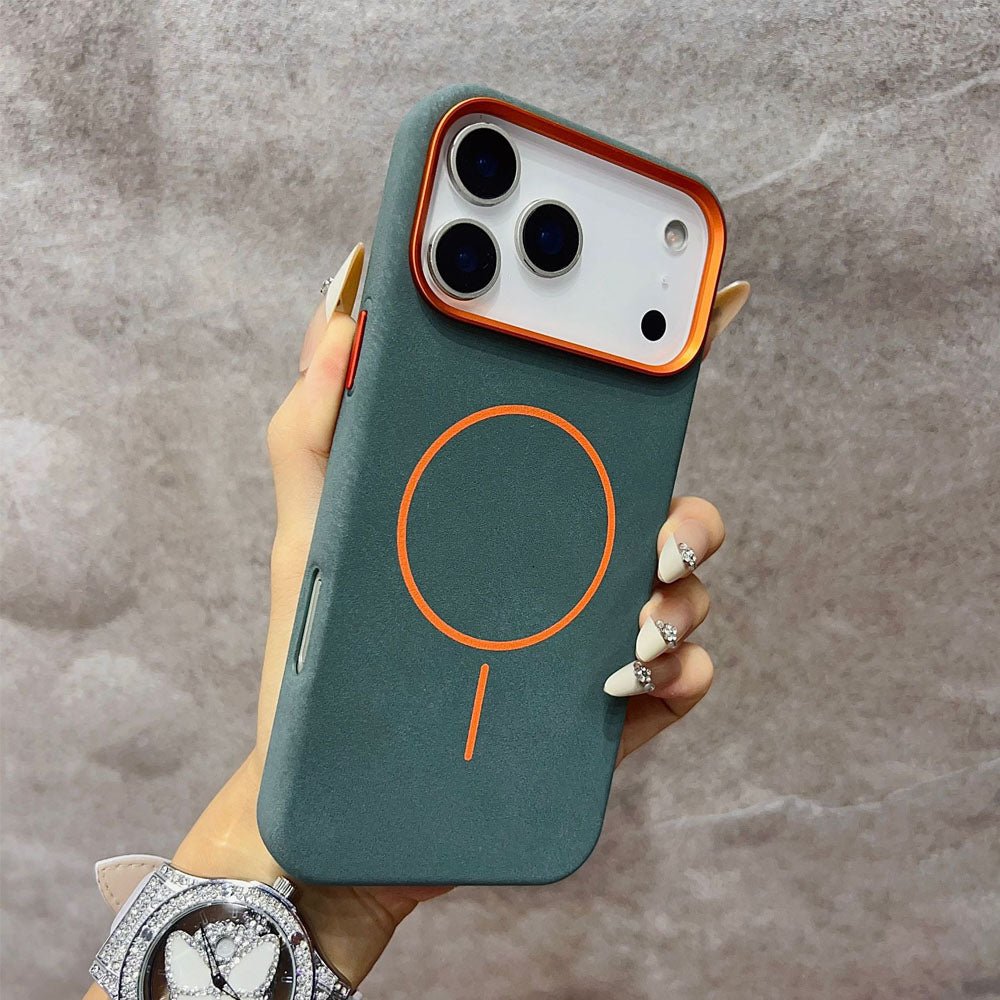 Patina Textured Leather MagSafe iPhone Case - Moderno Collections