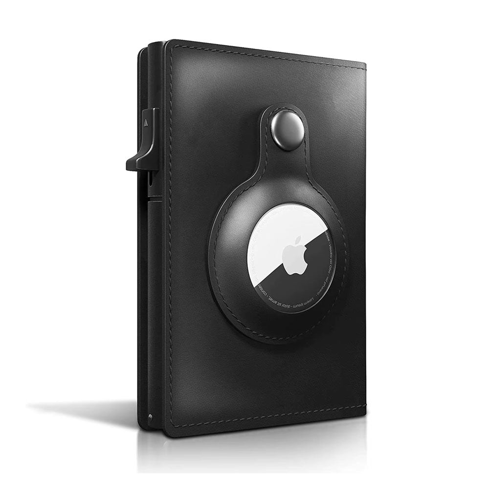 PhantomVault Genuine Leather AirTag Wallet - Moderno Collections