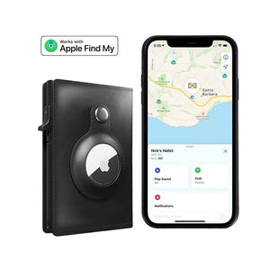 Thumbnail for PhantomVault Genuine Leather AirTag Wallet - Moderno Collections