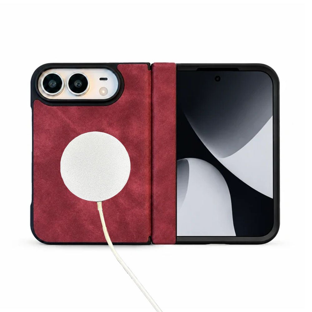 Premium Leather MagSafe Folding iPhone Duo Case - Moderno Collections