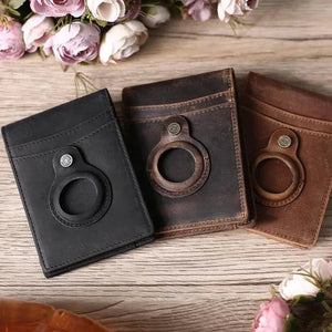 Thumbnail for PrimeMark Genuine Leather AirTag Wallet - Moderno Collections