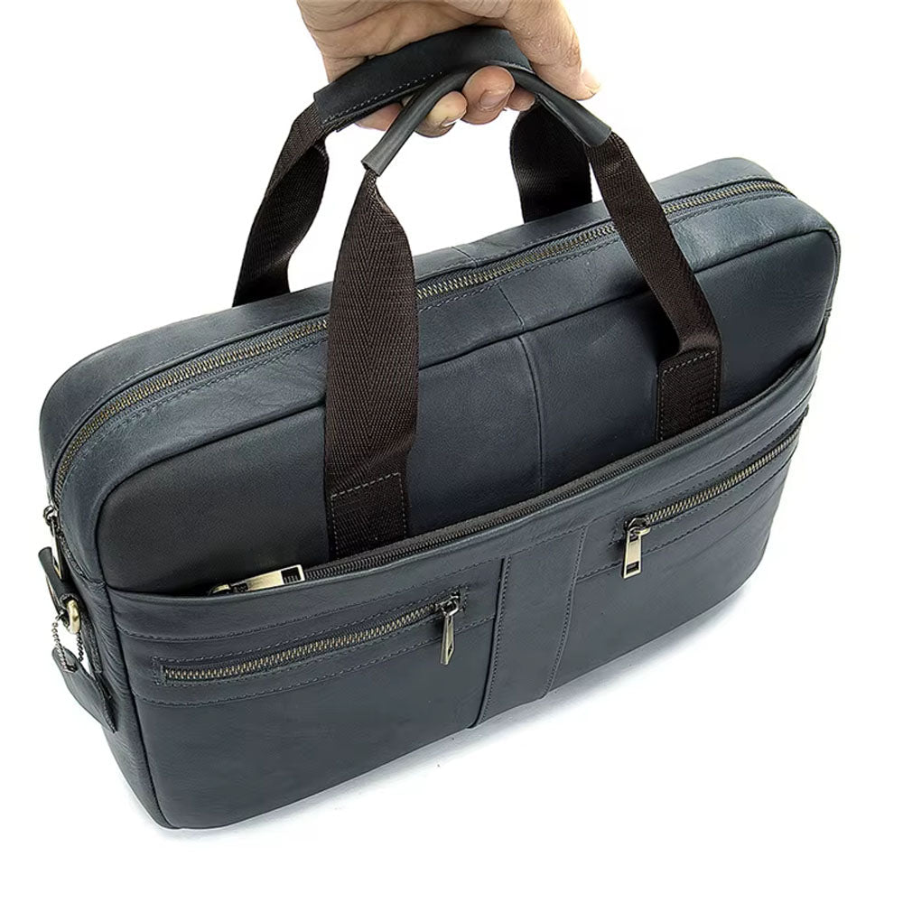 Quorin Leather Briefcase - Moderno Collections