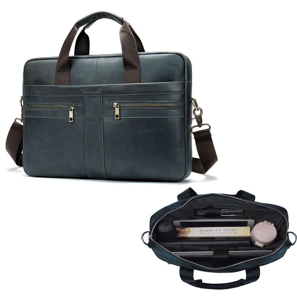 Quorin Leather Briefcase - Moderno Collections