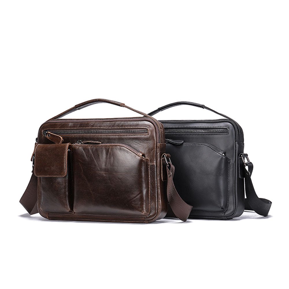 RetroFlex Genuine Leather Messenger Bag - Moderno Collections
