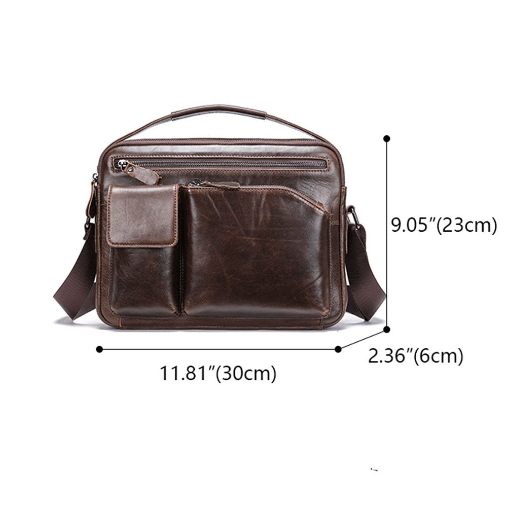 RetroFlex Genuine Leather Messenger Bag - Moderno Collections