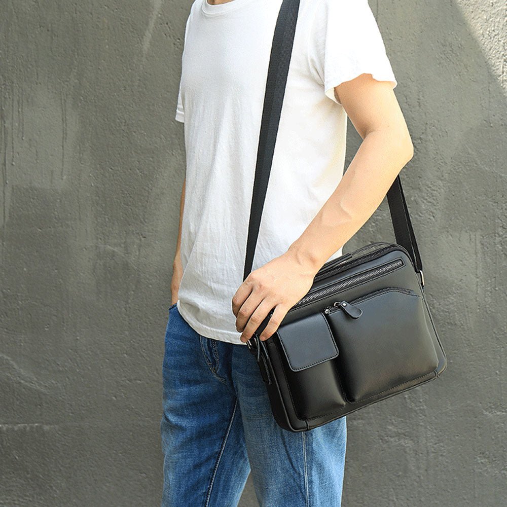 RetroFlex Genuine Leather Messenger Bag - Moderno Collections