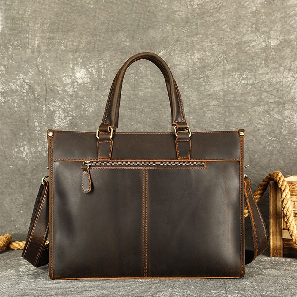 RetroMagna Leather Messenger Bag - Moderno Collections