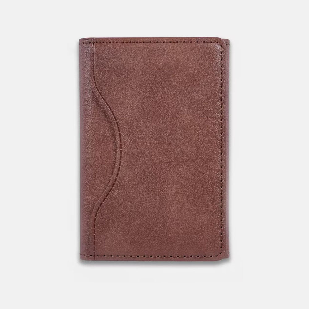 TriFold Snap MagSafe Leather Wallet - Moderno Collections