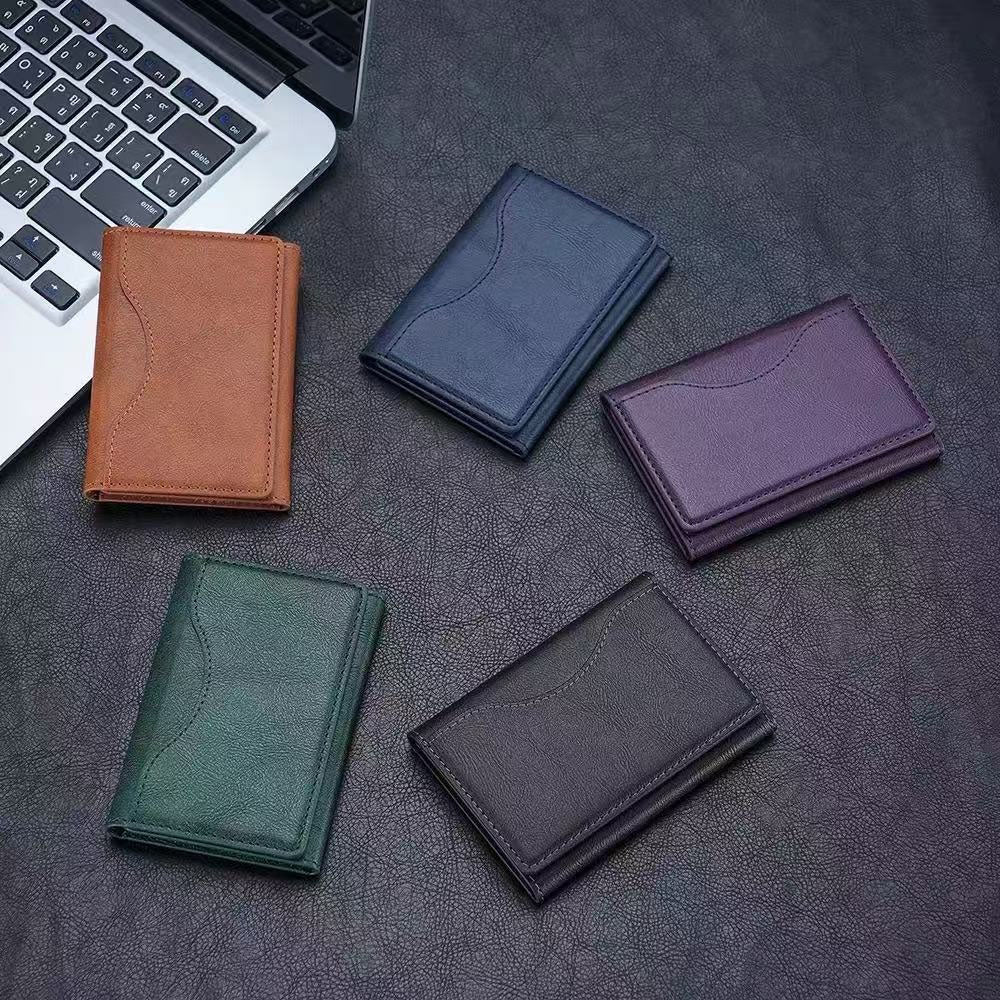 TriFold Snap MagSafe Leather Wallet - Moderno Collections