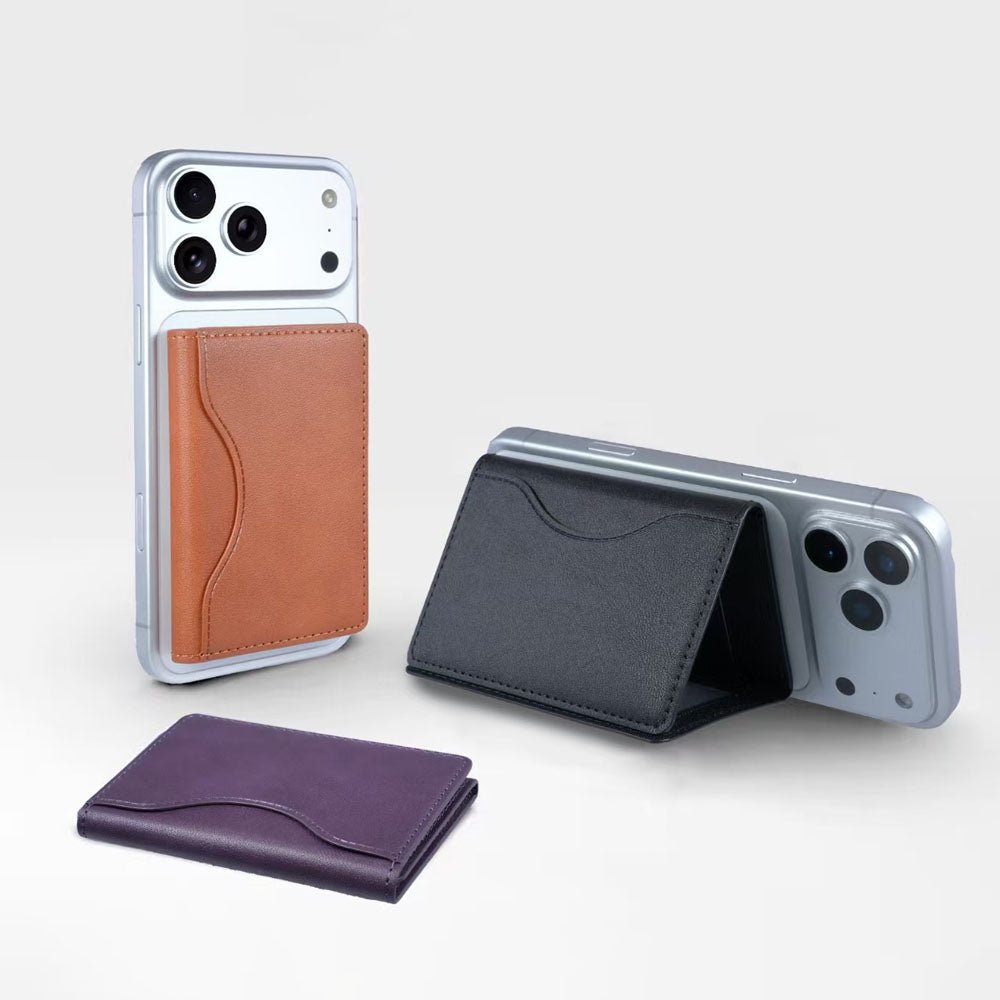 TriFold Snap MagSafe Leather Wallet - Moderno Collections