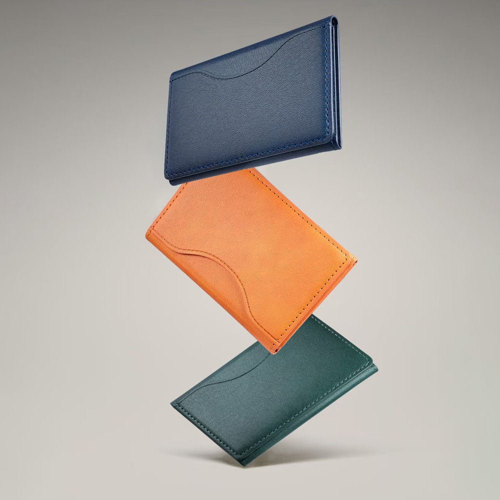 TriFold Snap MagSafe Leather Wallet - Moderno Collections
