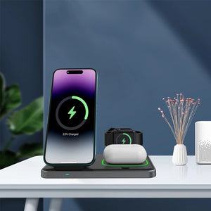Thumbnail for ChargeSymphony Trio: Multidevice Wireless Charger - Moderno Collections