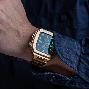 Thumbnail for Elegance Pro: Stainless Steel Case Apple Watchband - Moderno Collections