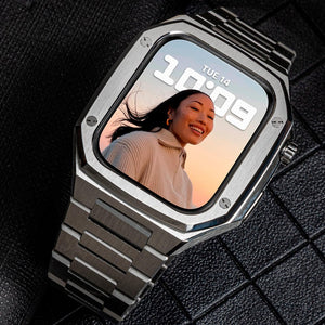 Thumbnail for Elegance Pro: Stainless Steel Case Apple Watchband - Moderno Collections