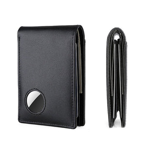 Thumbnail for Genuine Leather Wallet With Airtag Pouch - Moderno Collections