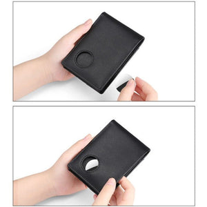 Thumbnail for Genuine Leather Wallet With Airtag Pouch - Moderno Collections