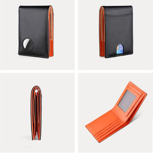 Thumbnail for Genuine Leather Wallet With Airtag Pouch - Moderno Collections
