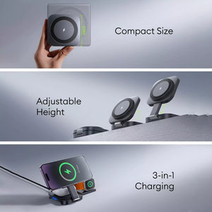 Thumbnail for PortaMag Trio: Compact 3-in-1 MagSafe Charging Hub - Moderno Collections