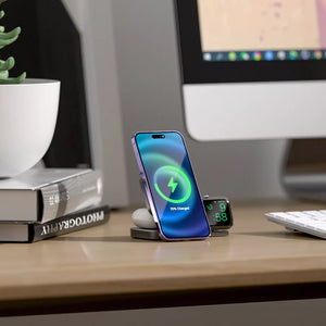 Thumbnail for PortaMag Trio: Compact 3-in-1 MagSafe Charging Hub - Moderno Collections