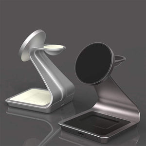 Thumbnail for Premium 3 in 1 Aluminum Alloy MagSafe Charging Stand - Moderno Collections