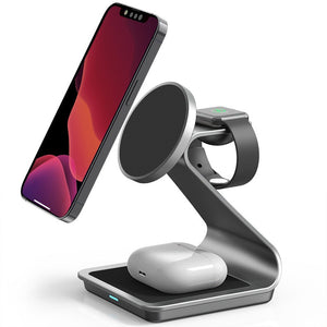 Thumbnail for Premium 3 in 1 Aluminum Alloy MagSafe Charging Stand - Moderno Collections