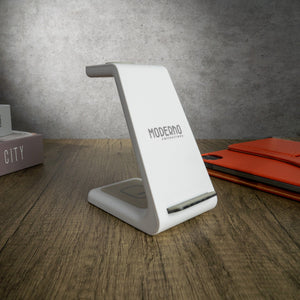 Thumbnail for Premium 3 in 1 Fast Wireless Charging Stand for iPhone, Apple Watch & AirPods - Moderno Collections