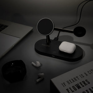 Thumbnail for Premium MagSafe 3 in 1 Fast Wireless Charging Stand - Moderno Collections