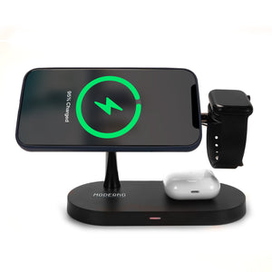 Thumbnail for Premium MagSafe 3 in 1 Fast Wireless Charging Stand - Moderno Collections