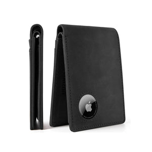 Thumbnail for Sleek Genuine Leather Wallet with Built-in Airtag Pouch - Moderno Collections